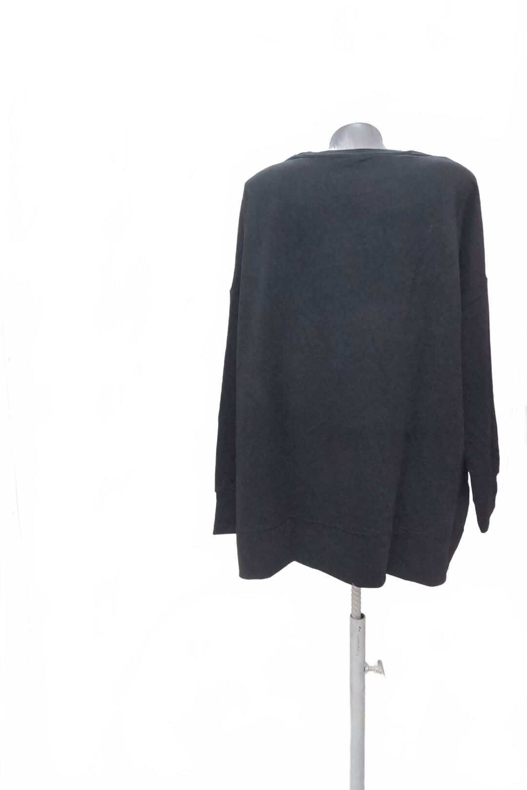 Dámská mikina Bonprix bez potisku, barva černá, velikost XL