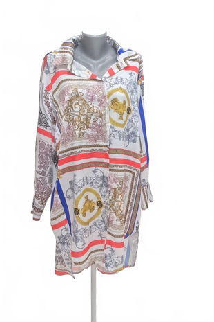 Dámske šaty New Collection, farba vzorovaná, veľkosť L