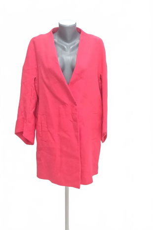 Dámský kabát Zara, barva růžová, velikost XL