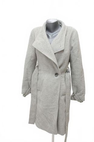 Dámsky zimný kabát F&F, farba sivá, veľkosť 38