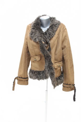 Dámský zimní kabát Genesis, barva hnědá, velikost XL