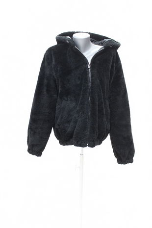 Dámská mikina Sinsay bez potisku, barva černá, velikost 2XL