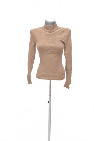 Dámsky sveter Amisu, farba hnedá, veľkosť S