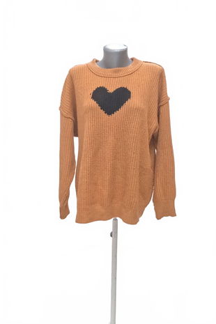 Dámský svetr Genesis, barva hnědá, velikost 2XL