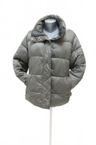 Dámská zimní bunda Mango, barva šedá, velikost XL