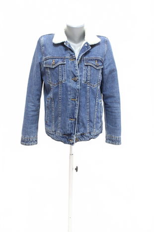 Dámska bunda Bershka, farba denim, veľkosť XS