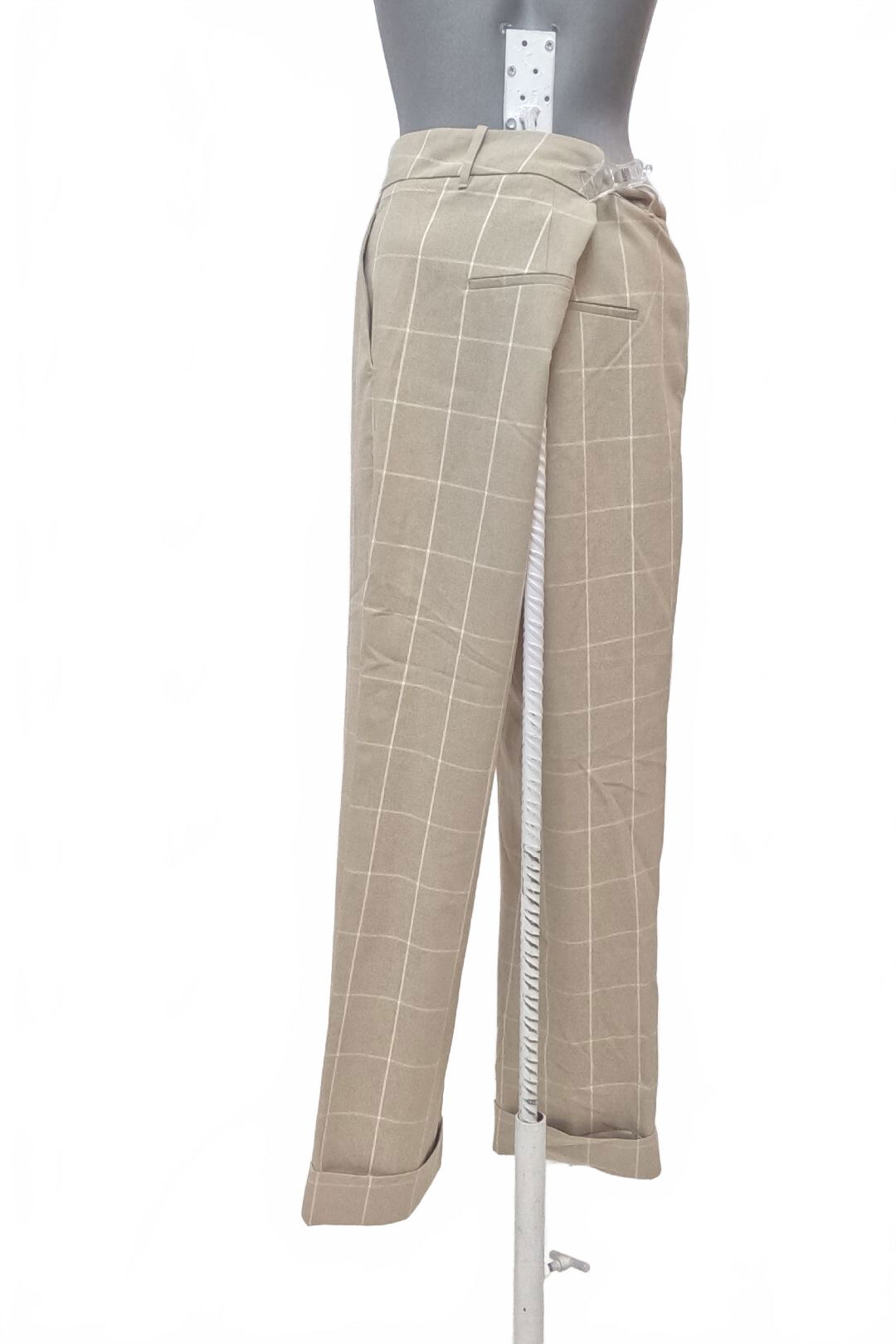 Dámske nohavice Mango, farba vzorovaná, veľkosť 44