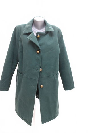 Dámsky zimný kabát Bpc Bonprix Collection, farba zelená, veľkosť 42