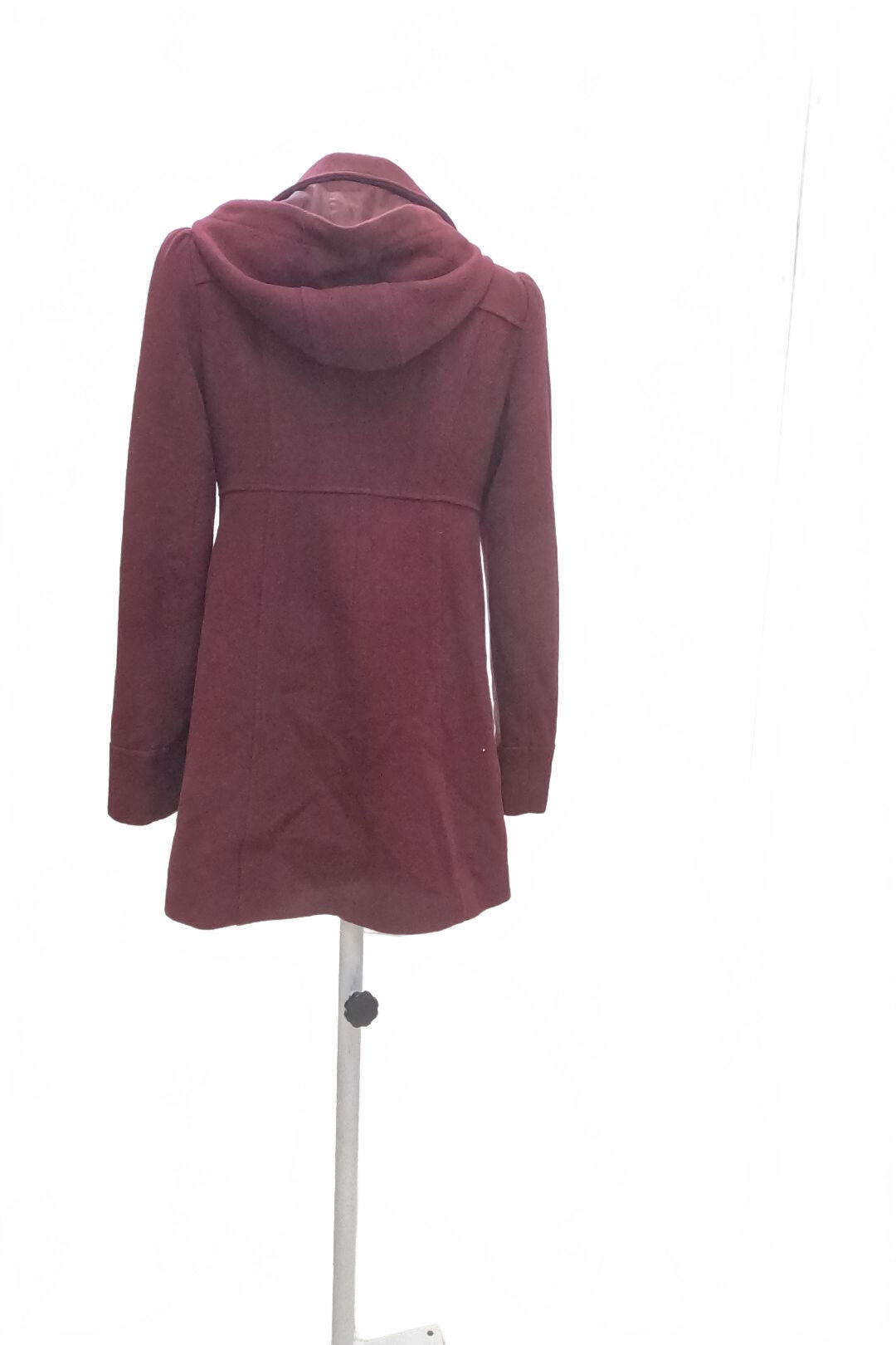 Dámsky zimný kabát F&F, farba bordó, veľkosť 36
