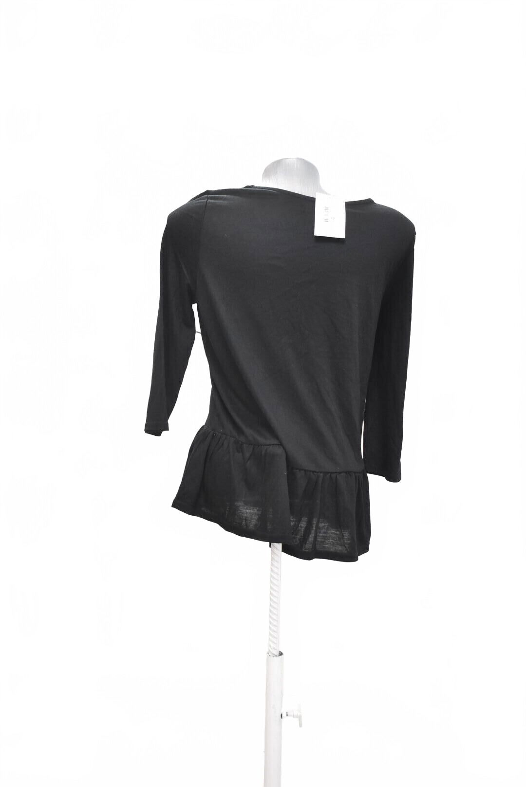 Dámske tričko Gate bez potlače, farba čierna, veľkosť M