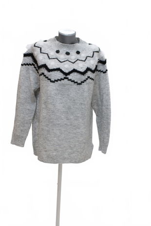 Dámsky sveter Jean Pascale, farba vzorovaná, veľkosť M