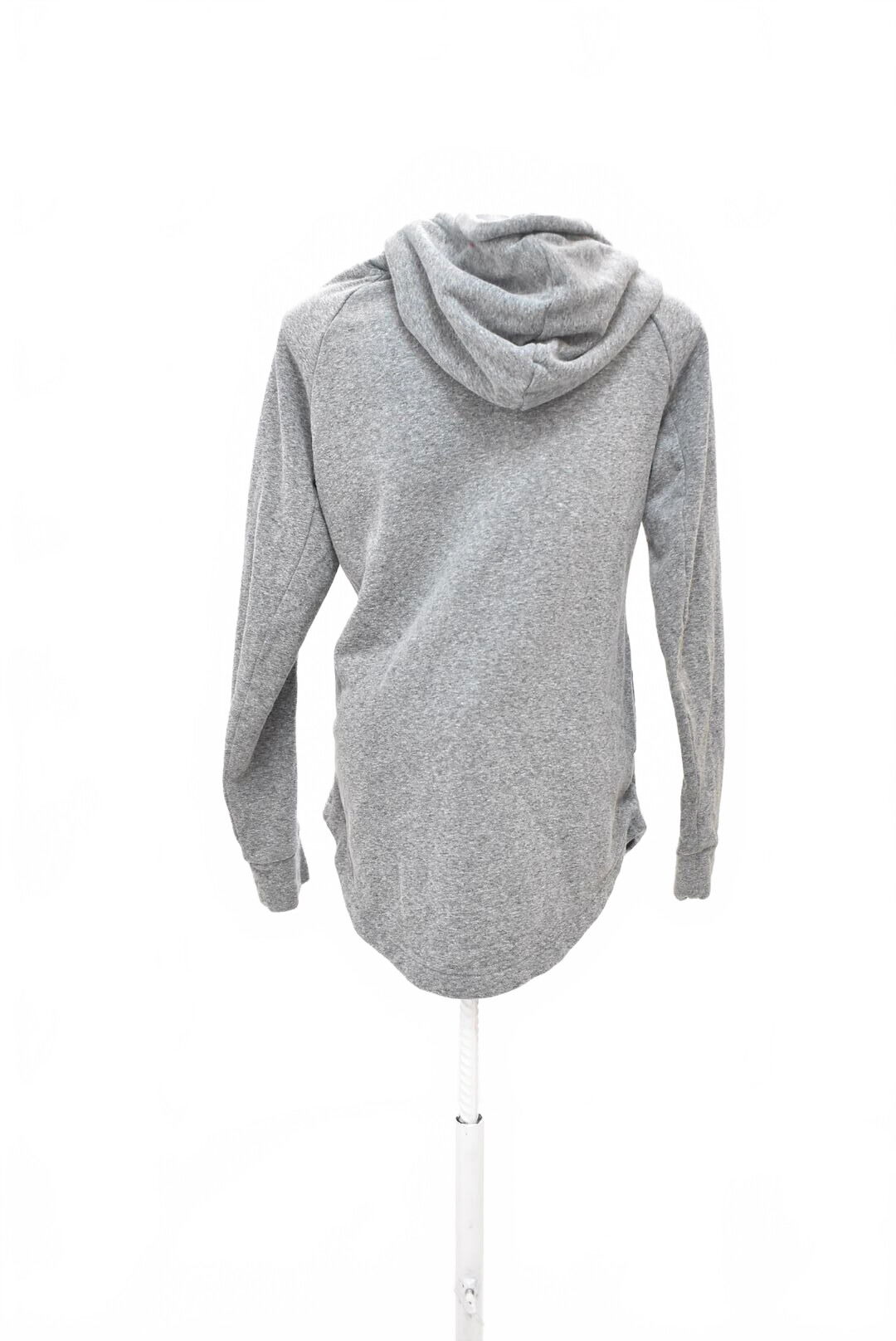 Dámska mikina Adidas s potlačou, farba sivá, veľkosť M