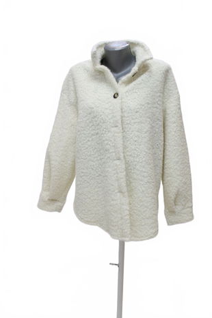 Dámsky zimný kabát Shein, farba béžová, veľkosť S