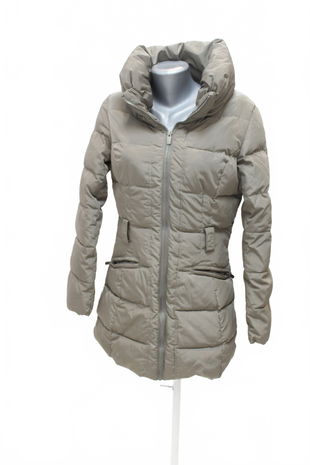 Dámska zimná bunda Camaieu, farba hnedá, veľkosť S