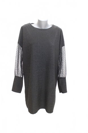 Dámske šaty Made In Italy, farba čierna, veľkosť M