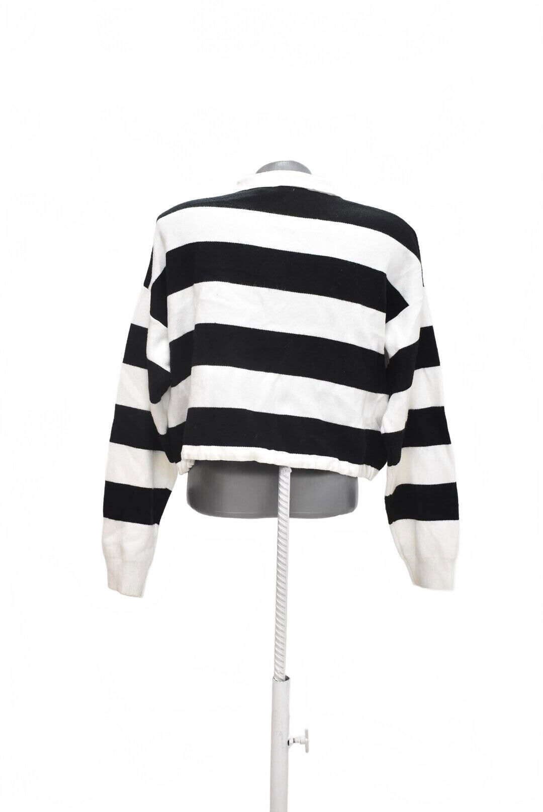 Dámske tričko Bershka bez potlače, farba pruhovaná, veľkosť S