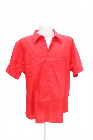 Pánská košile s krátkým rukávem Malfini, barva červená, velikost 3XL