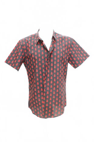 Pánská košile s krátkým rukávem Fsbn, barva vzorovaná, velikost L