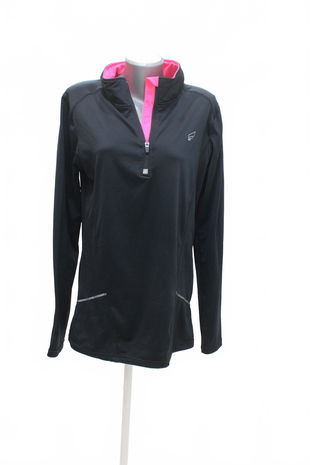 Dámská mikina Genesis bez potisku, barva černá, velikost XL