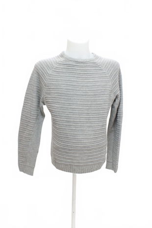 Pánský svetr Pull&Bear, barva šedá, velikost M