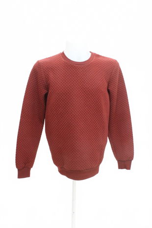 Pánská mikina Smog bez potisku, barva hnědá, velikost M