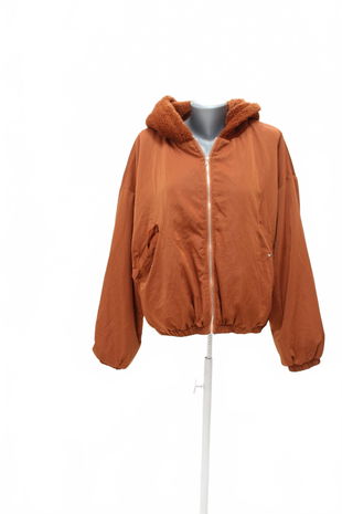 Dámská zimní bunda Shein, barva hnědá, velikost XL