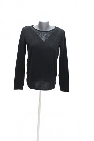 Dámske tričko Pimkie bez potlače, farba čierna, veľkosť M