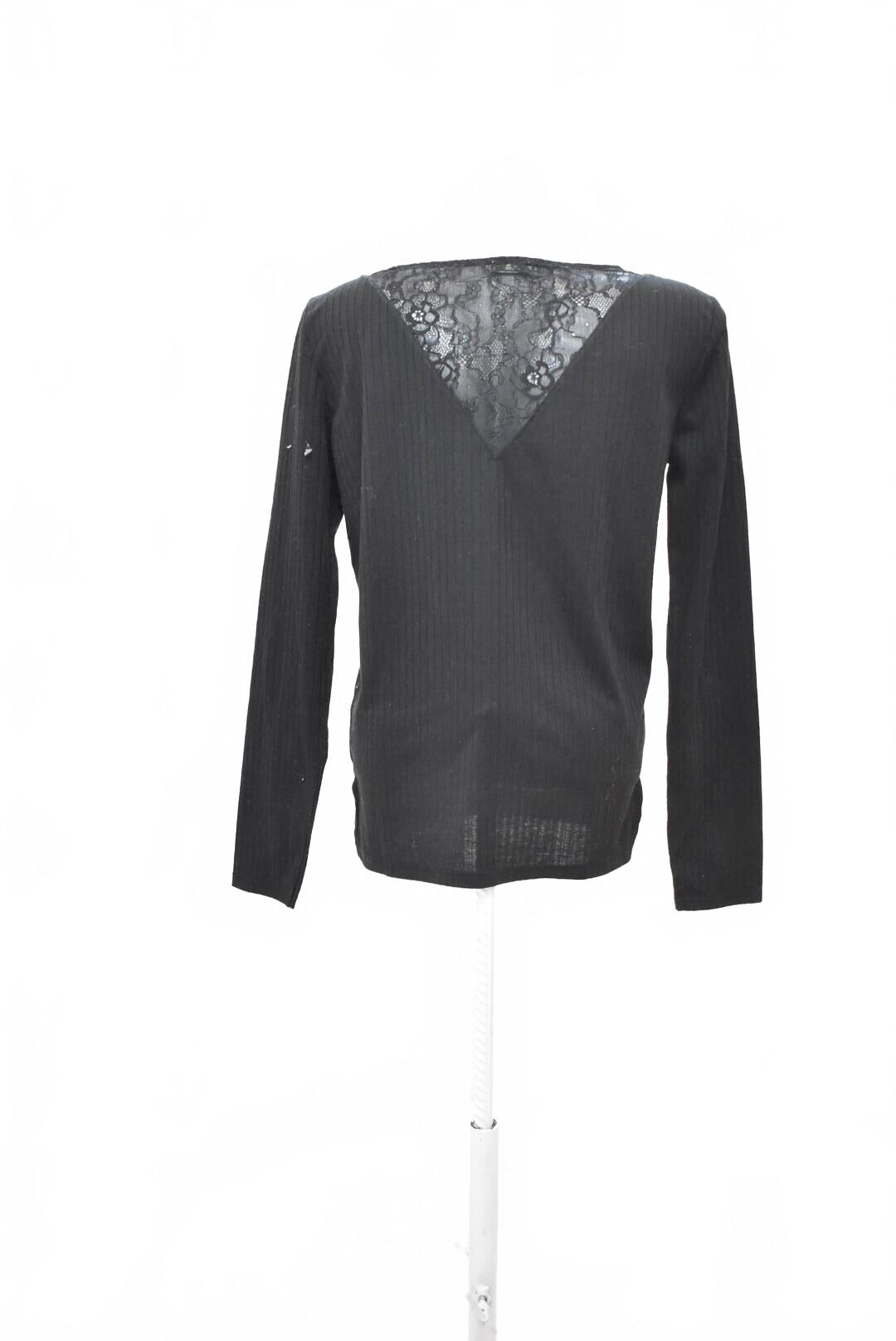 Dámske tričko Pimkie bez potlače, farba čierna, veľkosť M