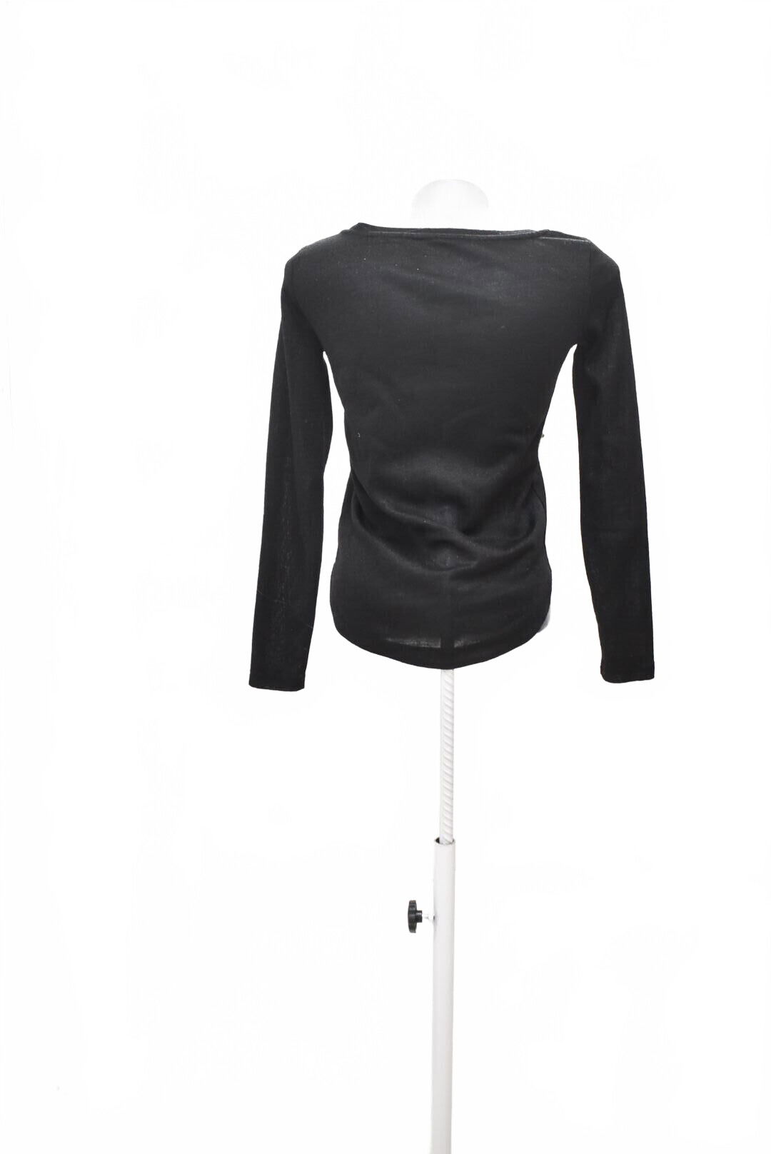 Dámske tričko Cropp bez potlače, farba čierna, veľkosť S