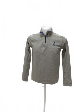 Chlapčenská mikina Crivit bez potlače, farba sivá, veľkosť 158