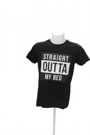 Pánské tričko Fishbone (Fsbn) s potiskem, barva černá, velikost M