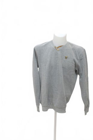 Pánská mikina Genesis bez potisku, barva šedá, velikost L