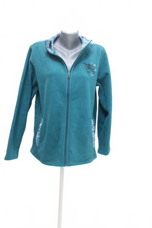 Dámska mikina Atlas For Women s potlačou, farba tyrkysová, veľkosť 40