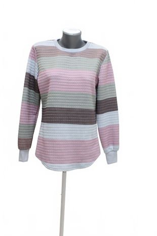 Dámska mikina Shein bez potlače, farba viacfarebná, veľkosť 38