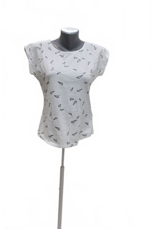 Dámské tričko Sinsay bez potisku, barva vzorovaná, velikost XL