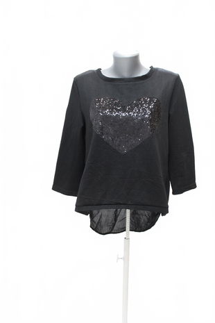 Dámská mikina Blind Date bez potisku, barva černá, velikost XL