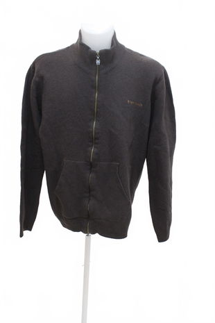 Pánská mikina Genesis bez potisku, barva hnědá, velikost XL