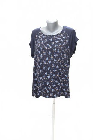 Dámske tričko Tchibo bez potlače, farba kvetovaná, veľkosť 40