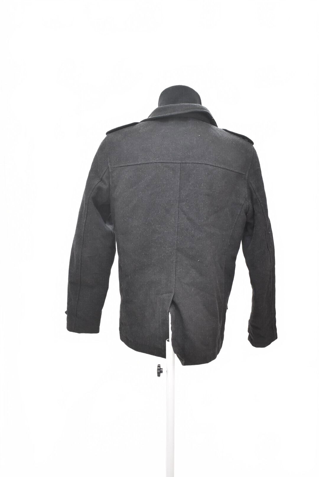 Pánský kabát Angelo Litrico, barva černá, velikost M