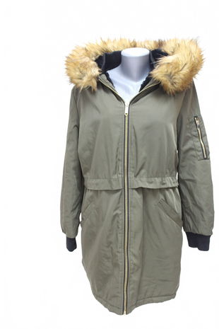 Dámska zimná bunda Miss Selfridge, farba khaki, veľkosť 42