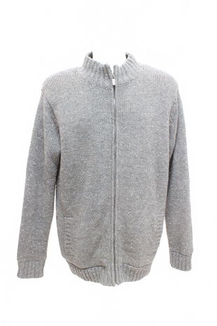 Pánský svetr Livergy, barva šedá, velikost XL