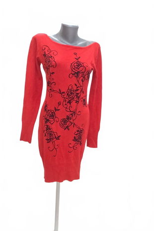 Dámske šaty Genesis, farba červená, veľkosť 36
