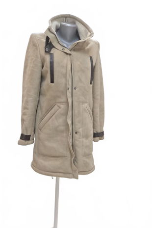 Dámska zimná bunda H&M, farba béžová, veľkosť 34