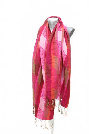 Dámská šála Genesis, barva vzorovaná