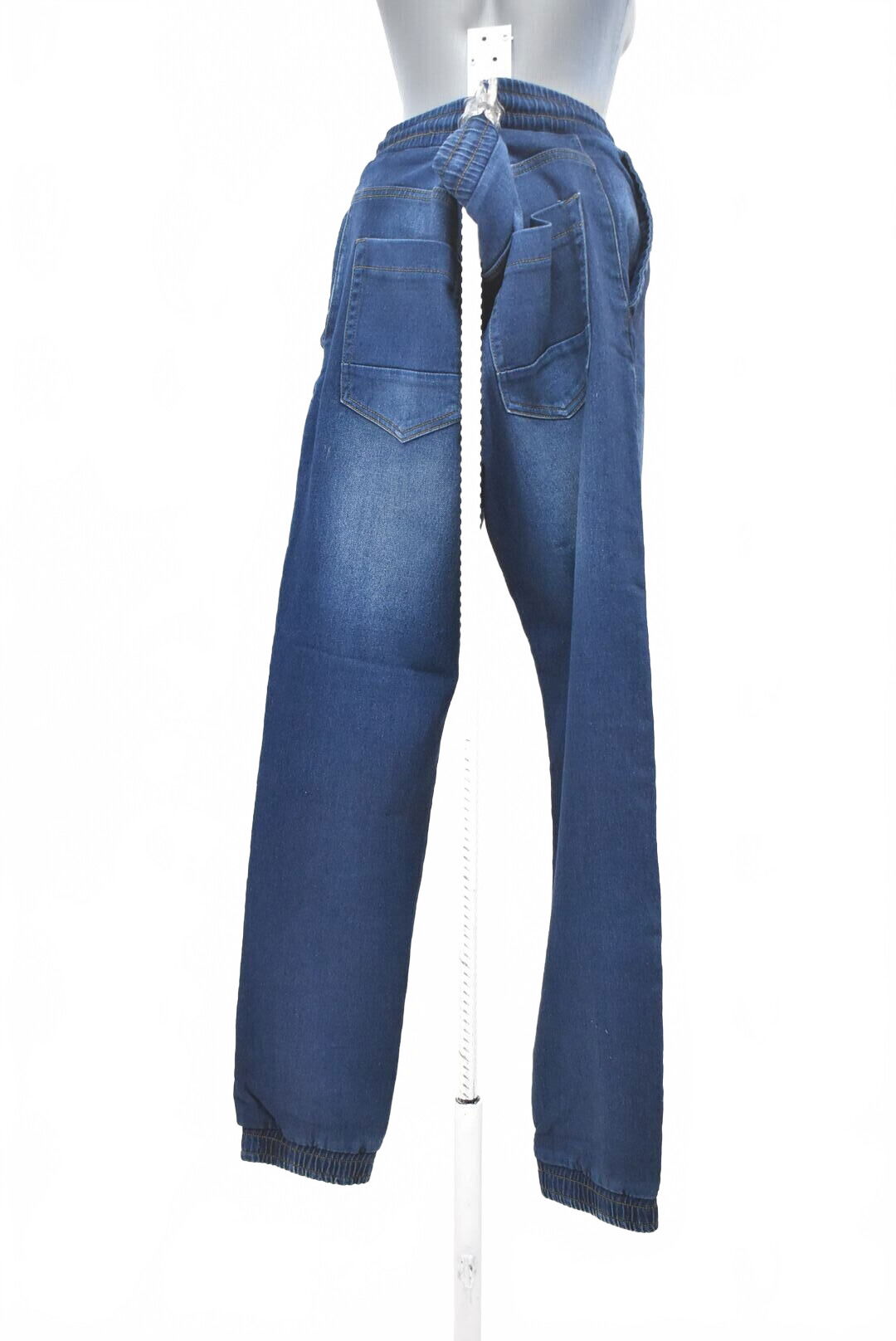 Pánské kalhoty Lindex, barva modrá, velikost 52