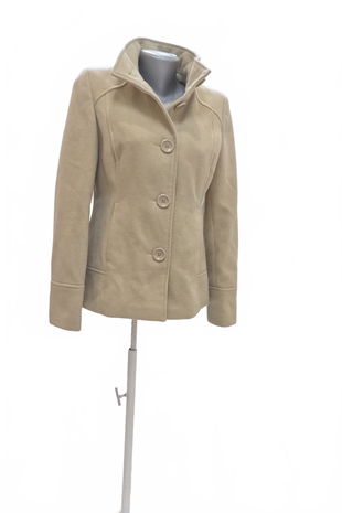 Dámsky kabát F&F, farba béžová, veľkosť 40
