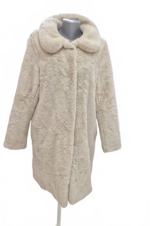 Dámska zimná bunda F&F, farba béžová, veľkosť 44