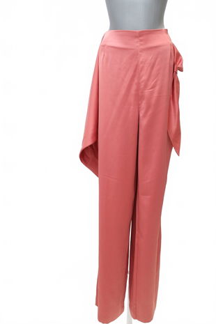 Dámské kalhoty Reserved, barva růžová, velikost XL