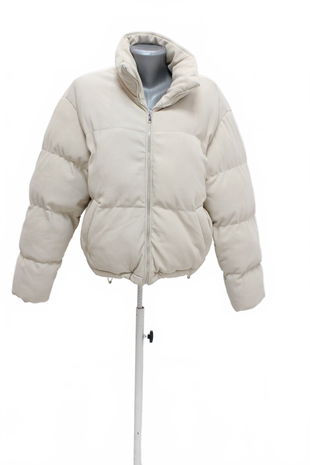 Dámska zimná bunda Amisu, farba béžová, veľkosť 40