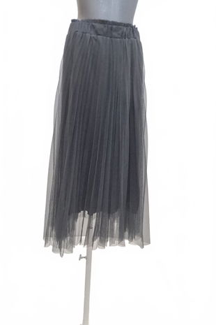 Dámska sukňa Stradivarius, farba sivá, veľkosť M